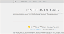 Desktop Screenshot of mattersofgrey.com