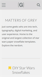 Mobile Screenshot of mattersofgrey.com