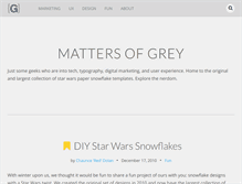 Tablet Screenshot of mattersofgrey.com